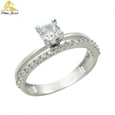 Gümüş Zirkon Taşlı Yüzük